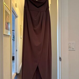 Elegant Plum Women's gown / long dress